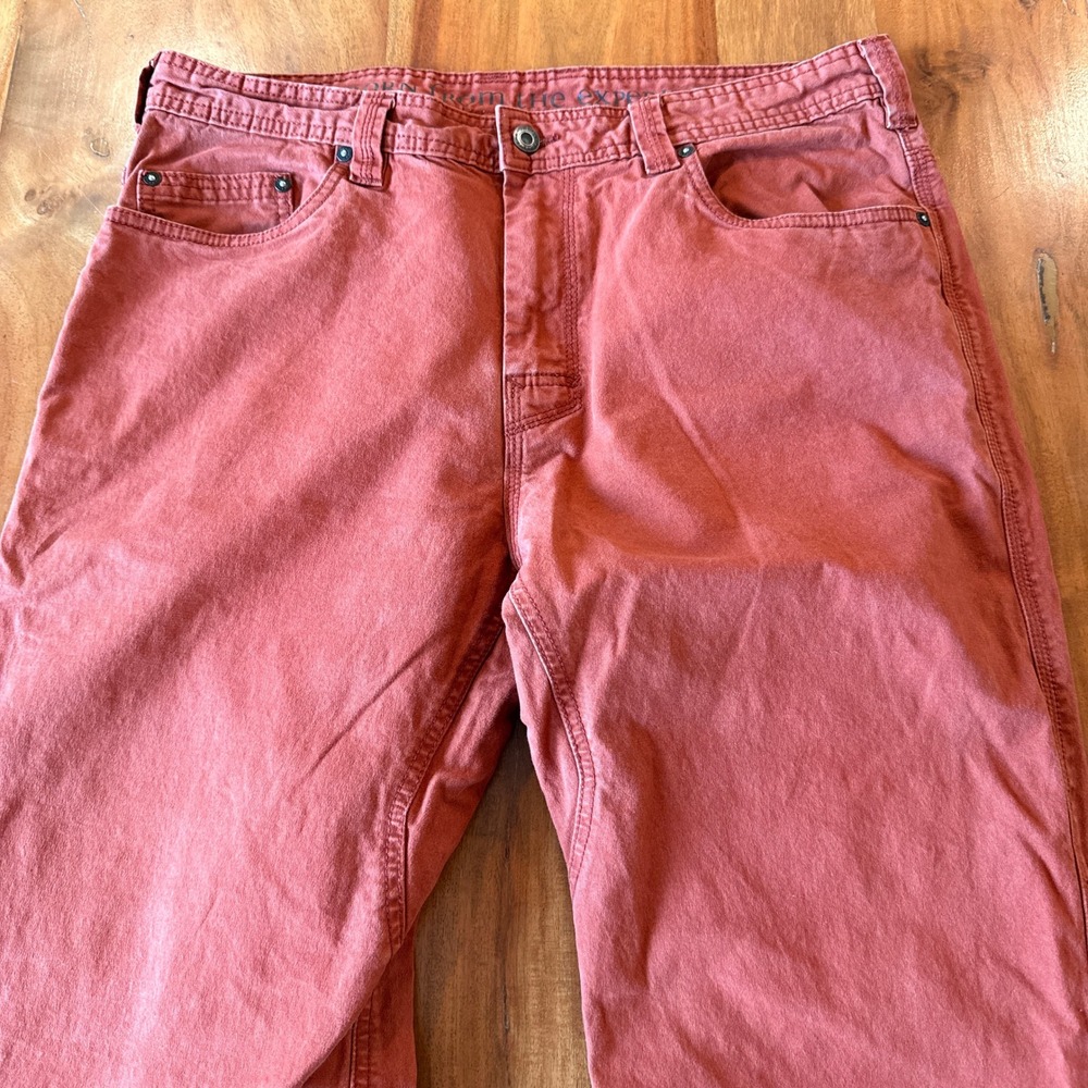 Prana Men's Burnt Orange Carpenter Style Jeans Size 36x32 - Picture 2 of 6